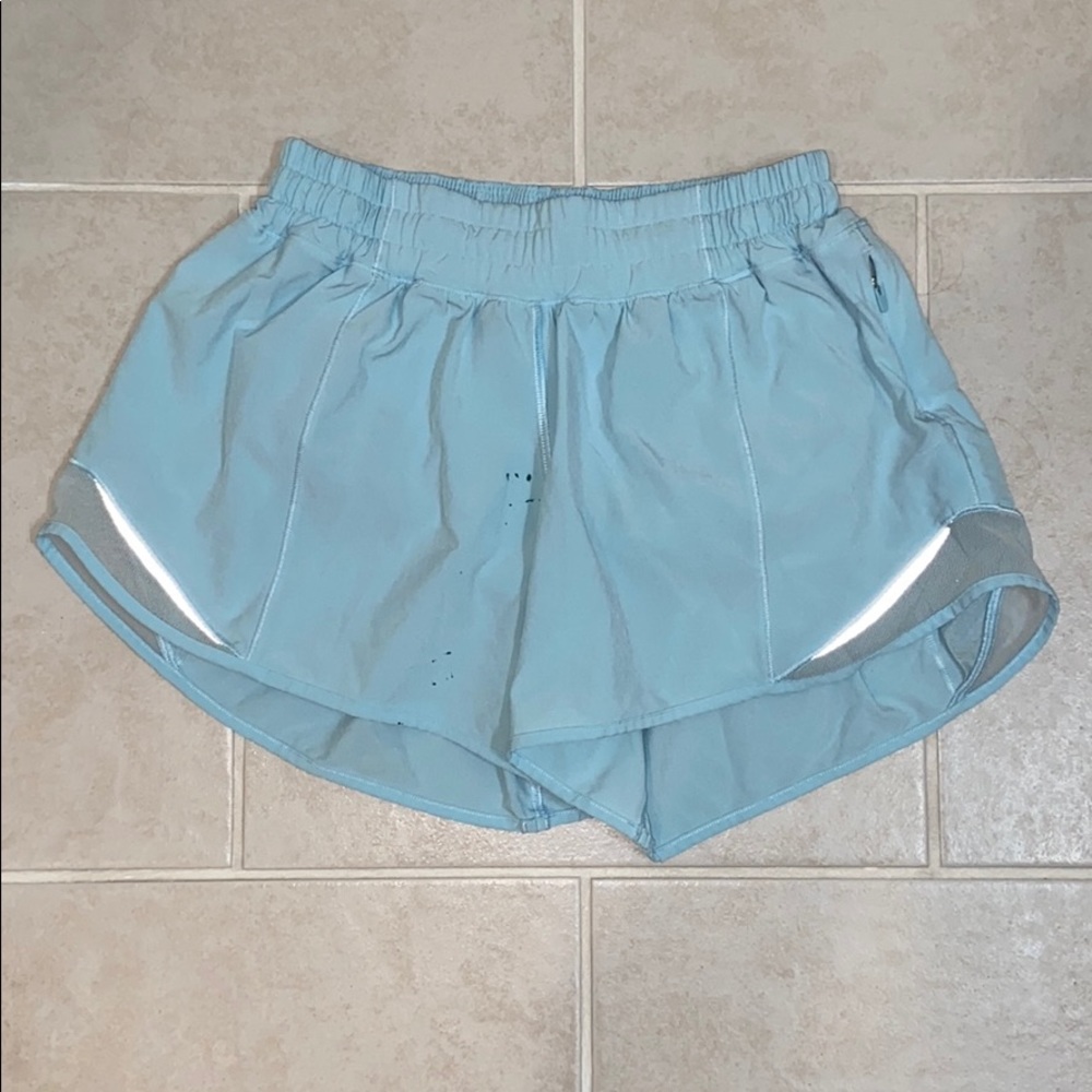 highly coveted blue glow lulu shorts!
